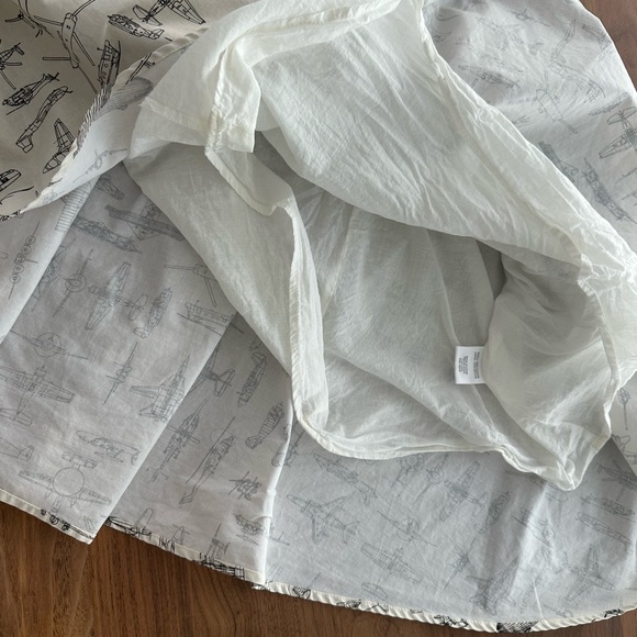 ModCloth Skirt Women's Airplane Novelty Print Aviator Artsy - Picture 4 of 10